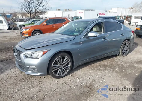 2015 Infiniti Q50 Premium from USA, damaged, VIN JN1BV7AR9FM403897